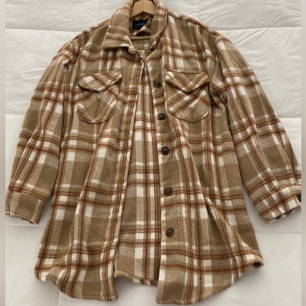Plaid button blouse